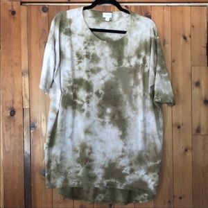 LulaRoe tie dyed Irma top